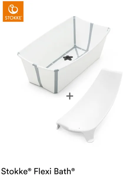 Flexi Bath és Newborn Support - fehér