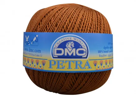 DMC Petra No. 8 Horgolófonal Egyszínű 5434 Aranybarna