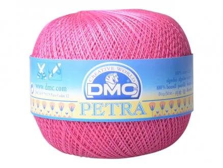 DMC Petra No. 8 Horgolófonal Egyszínű 53805 Cerise