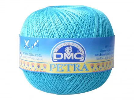 DMC Petra No. 5 Horgolófonal Egyszínű 53845 Türkiz