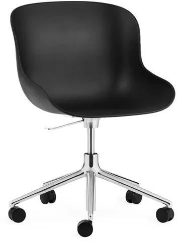 Normann Copenhagen Hyg Irodai Szék Görgőkkel Alumínium/Fekete