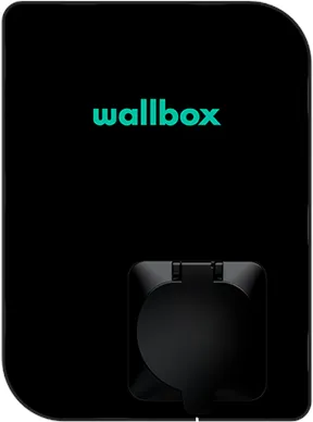 Wallbox Copper SB töltődoboz Wi-Fi-vel, 22 kW, 1-es és 2-es típus, fekete