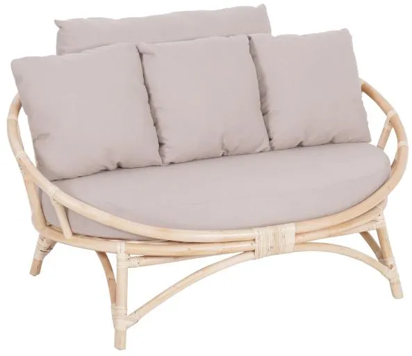 Muscat 2 személyes lounge szett szürke 127x102x70cm