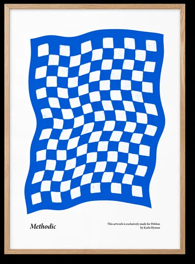 Peléton Methodic Blue 50x70 Poszter