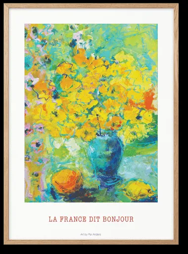 Peléton La France Mondja Bonjour 50x70 Poszter