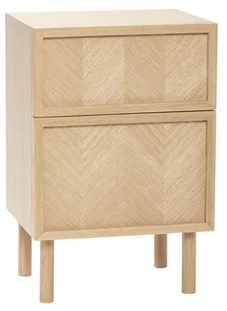 Hübsch Herringbone Éjjeliszekrény Natúr