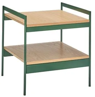 Hübsch Jaunty Oldalsó asztal Zöld/Természetes