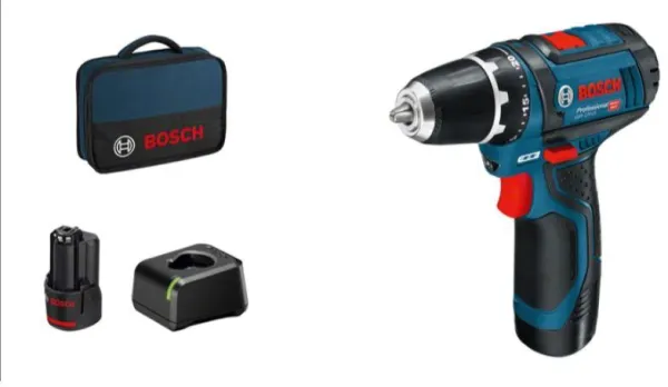 Bosch 12V Csavarozó GSR 12V-15 2X2,0AH 1XGAL 12V-20 TÁSKA