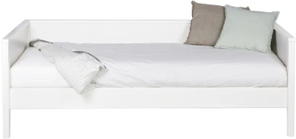 Nikki, kanapéágy, fehér, H73x100x208 cm, fenyőfa