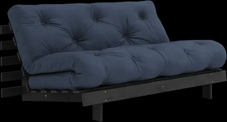 Kanapé-ágy Karup Design Roots Roots matraccal 160x200 Kék tenger és Barna Lakk