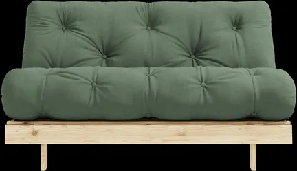 Kanapé-ágy Karup Design Roots szürke 140x200 756 Eukaliptusz/Pamut