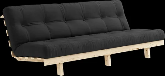 Kanapé-ágy Karup Design Lean Alpha 130x200 Szürke/Raw szövettel