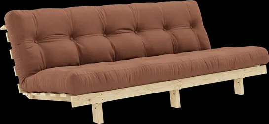 Kanapé-ágy Karup Design Lean Alpha 130x200 Clay Brown/Raw huzattal