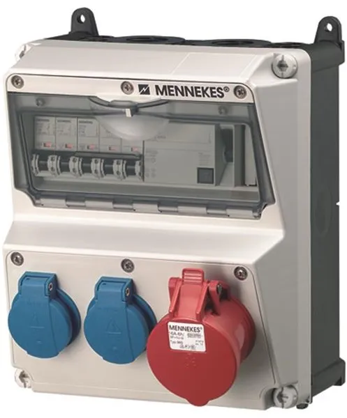 Mennekes AMAXX Csatlakozópanel Schuko 5 pólusú 16Aol IP44