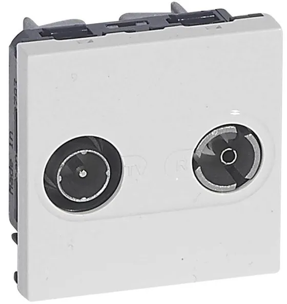 Legrand TV-/Rádió aljzat hím/nő 9,52MM fehér