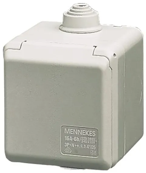 Mennekes CEE kültéri aljzat 3 pólusú 16A 230V IP44 6H 4102