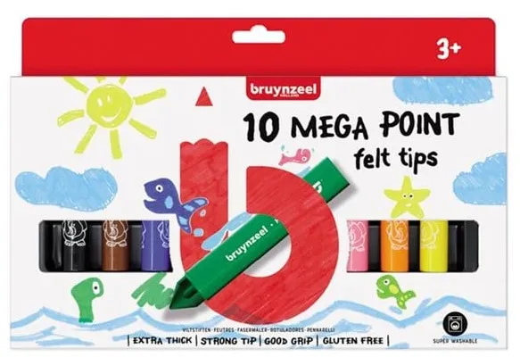 Bruynzeel Kids Mega Filctoll 10 db.
